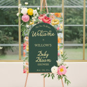 Baby in Bloom Floral Garden Baby shower Welkom Acryl Bord