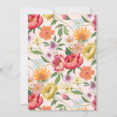 Baby in Bloom Floral Garden Greenhouse Baby shower Kaart (Achterkant)