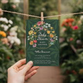 Baby in Bloom Floral Garden Greenhouse Baby shower Kaart