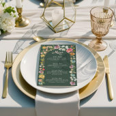 Baby in Bloom Floral Garden Greenhouse Baby shower Menu