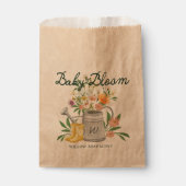 Baby in Bloom Floral Garden Regenlaarzen Baby show Bedankzakje (Voorkant)