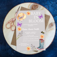 Baby in Bloom Floral Garden Spring Baby shower