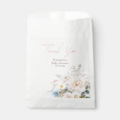 Baby in Bloom Floral Pink Baby shower Bedankzakje (Voorkant)