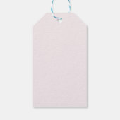 Baby in Bloom Floral Pink Baby shower Cadeaulabel (Achterkant)