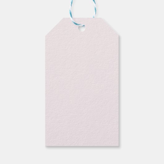 Baby in Bloom Floral Pink Baby shower Cadeaulabel (Achterkant)