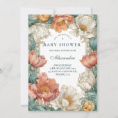 Baby in Bloom Floral Shower Kaart (Voorkant)