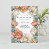 Baby in Bloom Floral Shower Kaart (Staand voorkant)
