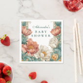 Baby in Bloom Floral Shower Servet (Insitu)