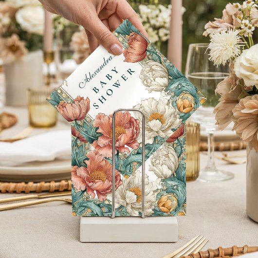 Baby in Bloom Floral Shower Servet