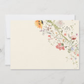 Baby in Bloom Floral Spring Baby shower Foto Kaart (Achterkant)