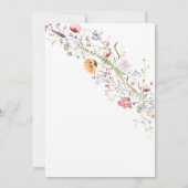 Baby in Bloom Floral Spring Baby shower Kaart (Achterkant)