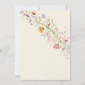 Baby in Bloom Floral Spring Baby shower Kaart (Achterkant)