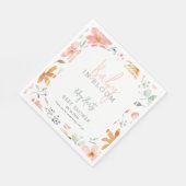 Baby in Bloom Floral Spring Baby shower Servet (Hoek)