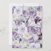 Baby in Bloom Floral Waterverf Baby shower Kaart (Achterkant)