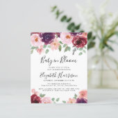 Baby in Bloom Floral Waterverf Shower (Staand voorkant)