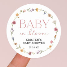 Baby in Bloom Floral Wildflower Girl Baby shower