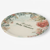 Baby in Bloom Floral Wildflower Papieren Bordje (Gekanteld)