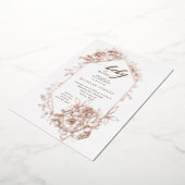 baby in bloom florale baby shower folie uitnodiging (Gedraaid)