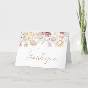 Baby in Bloom Florals Baby shower Bedankkaart