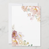 Baby in Bloom Florals Baby shower Kaart (Achterkant)