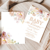 Baby in Bloom Florals Baby shower Kaart