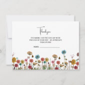 Baby in bloom flower baby shower bedankkaart (Voorkant)