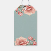 Baby in Bloom Flower Roos Roze Baby Show Dank u Cadeaulabel (Achterkant)