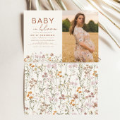 Baby in Bloom Foto Baby shower Tuin Kaart