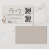 Baby in Bloom Franse Bloemen Rozen Registratie Kaa Informatiekaartje (Voorkant / Achterkant)