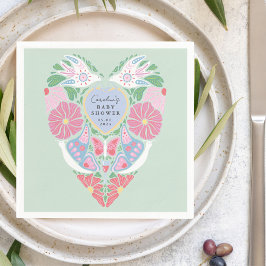 Baby in bloom garden baby shower Paper Napkins Servet