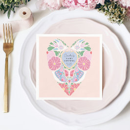 Baby in bloom garden baby shower Paper Napkins Servet