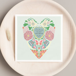 Baby in bloom garden baby shower Paper Napkins Servet