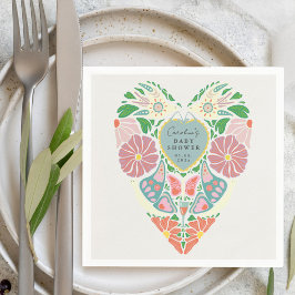 Baby in bloom garden baby shower Paper Napkins Servet