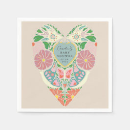 Baby in bloom garden baby shower Paper Napkins Servet