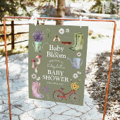 Baby in Bloom Garden Baby shower Welkomstbord Poster