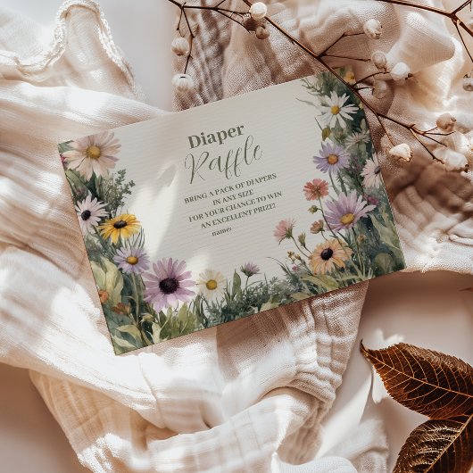 Baby in Bloom Garden Diapper Raffle Informatiekaartje