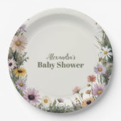 Baby in Bloom Garden Papieren Bordje (Voorkant)