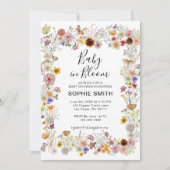 Baby in Bloom Garden Party Vlinders Baby shower Kaart (Voorkant)