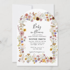 Baby in Bloom Garden Party Vlinders Baby shower Kaart
