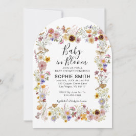 Baby in Bloom Garden Party Vlinders Baby shower Kaart