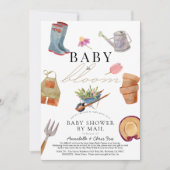 Baby in Bloom Gardening Tools Baby shower door Mai Kaart (Voorkant)