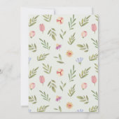 Baby in Bloom Gardening Tools Baby shower door Mai Kaart (Achterkant)