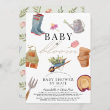 Baby in Bloom Gardening Tools Baby shower door Mai