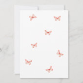 Baby in Bloom Garland Rozen Baby shower uitnodigin Kaart (Achterkant)