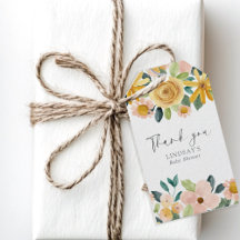 Baby in Bloom Gele Bloemen Bedankcadeau