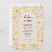 Baby in Bloom geperste bloemen Kaart (Voorkant)