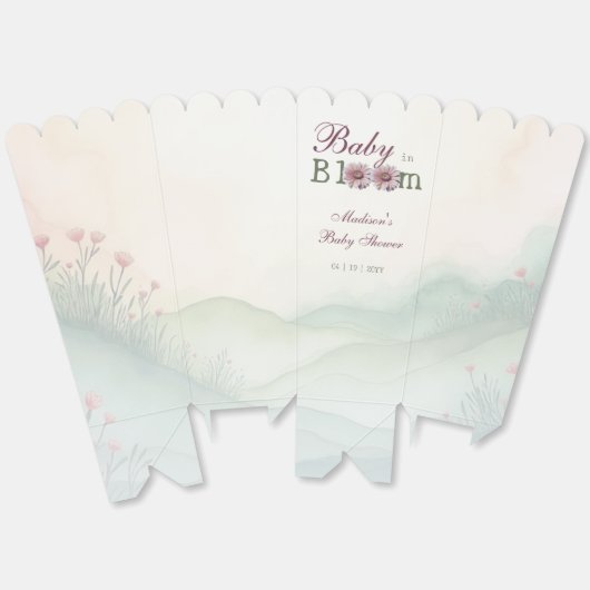 Baby in Bloom Gerber Daisies Baby shower Bedankdoosjes (Ongevouwen)