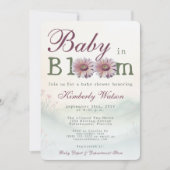 Baby in Bloom Gerber Daisies Baby shower Kaart (Voorkant)