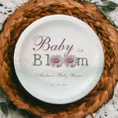 Baby in Bloom Gerber Daisies Baby shower Papieren Bordje