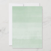 Baby in Bloom gold greenery gender - neutrale douc Kaart (Achterkant)